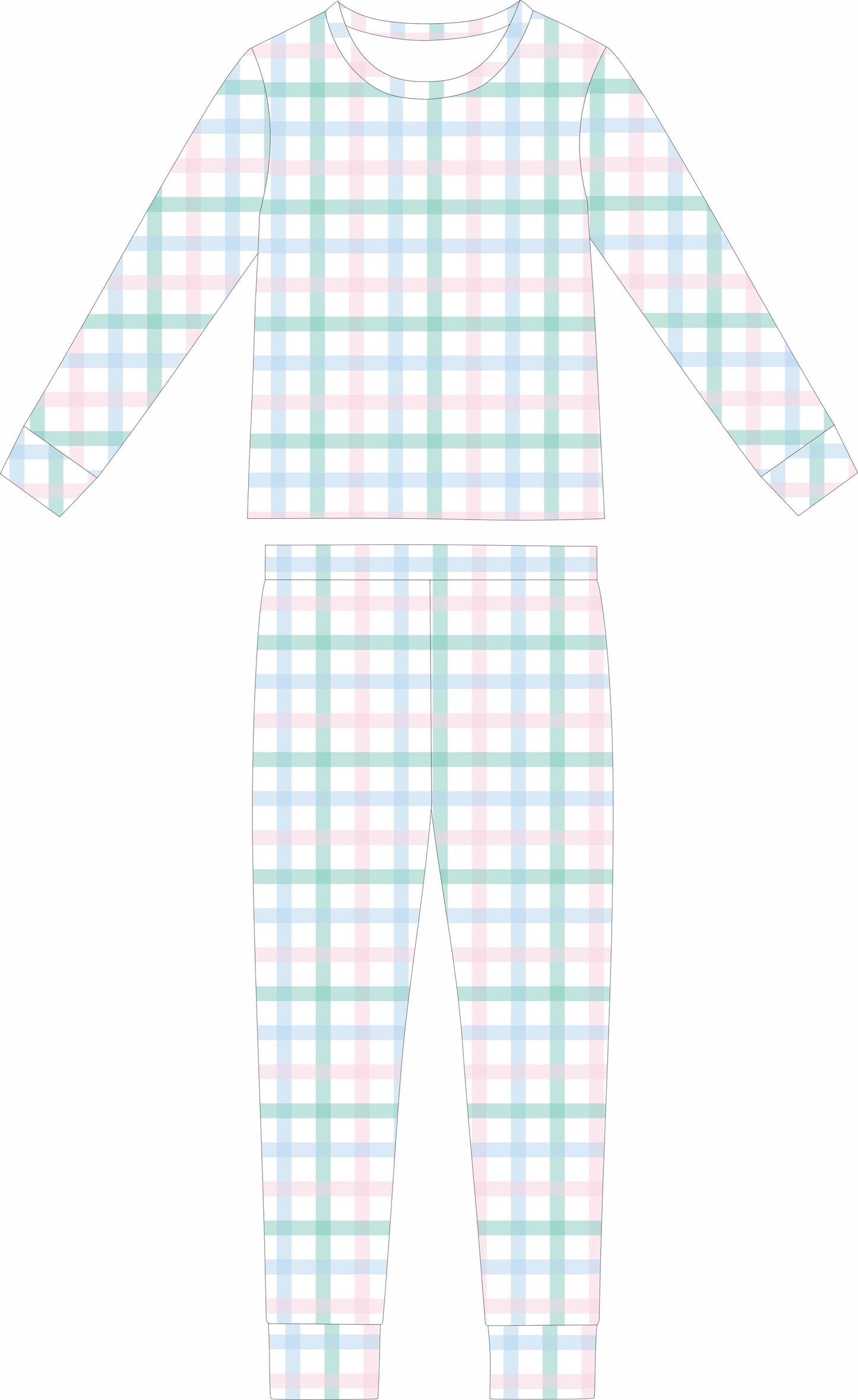 Rosemary Plaid Long Sleeve and Long Pants