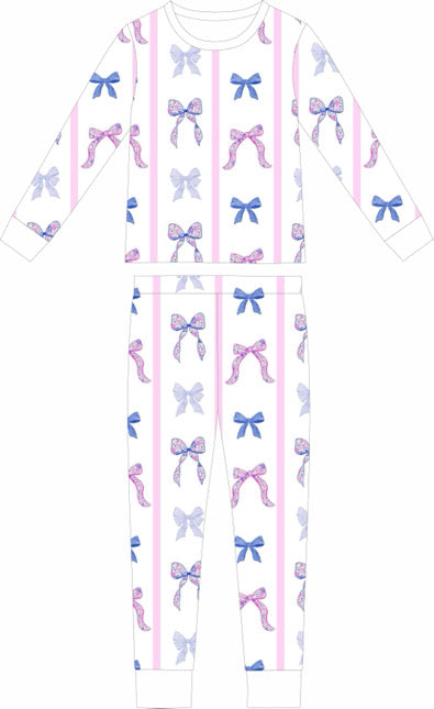 Bowtiful Slumber Long Sleeve and Long Pants