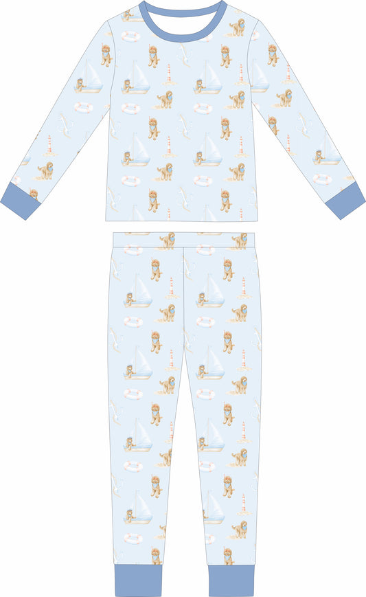 Coastal Doodles Long sleeve and long pants