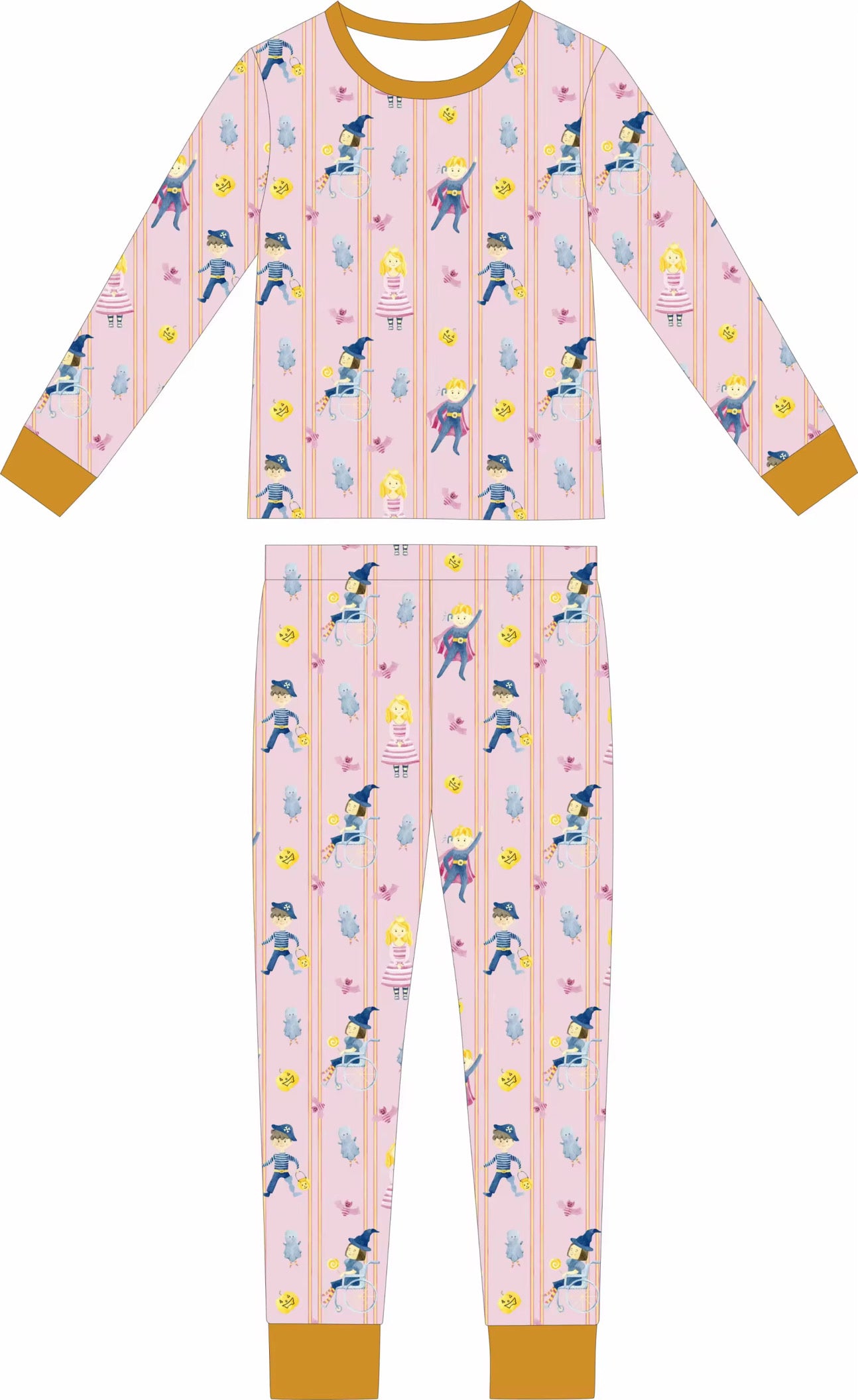 Treats For All Pink Long Sleeve & Long Pants