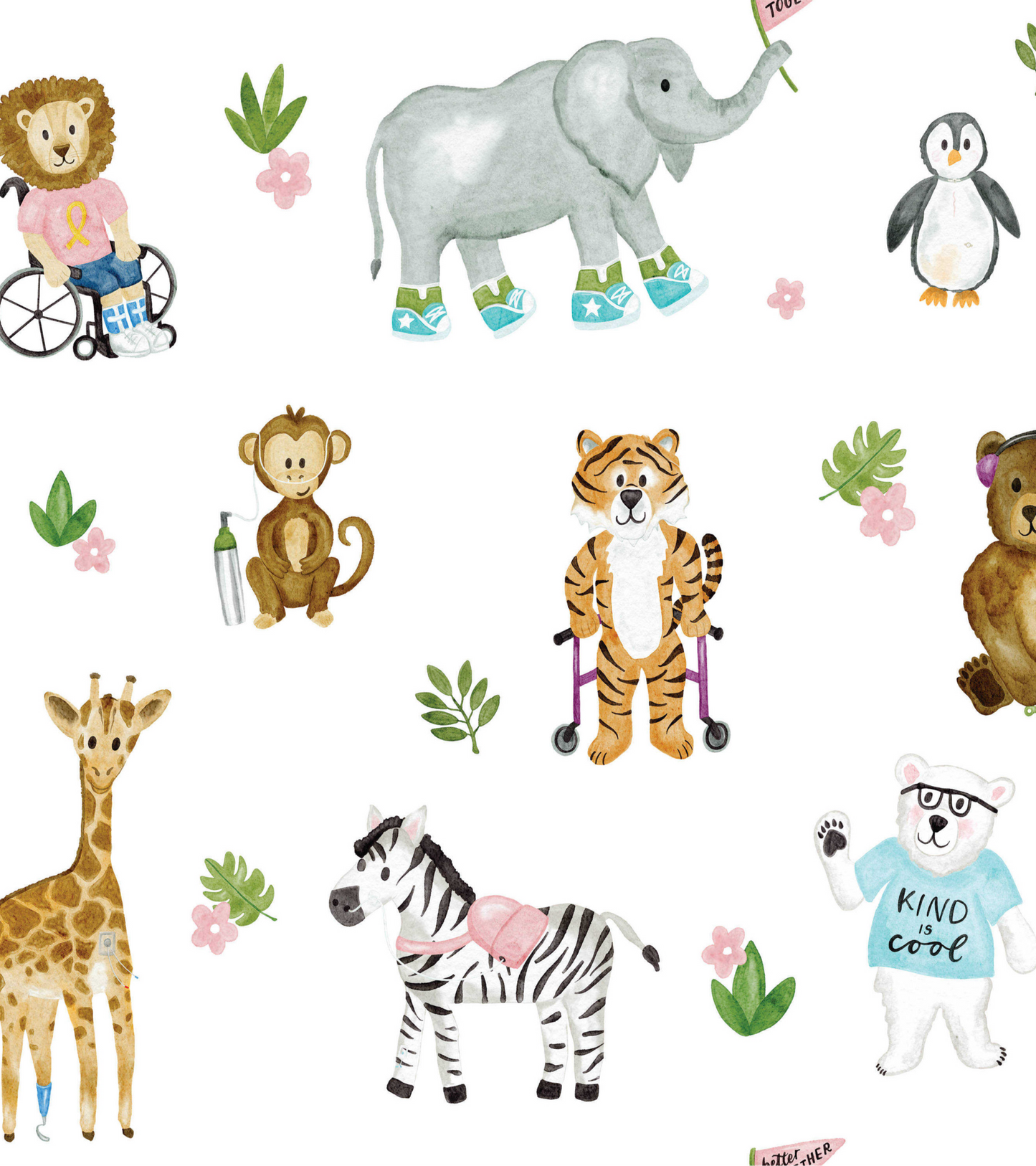 Wild About Inclusion Swaddle Blankets