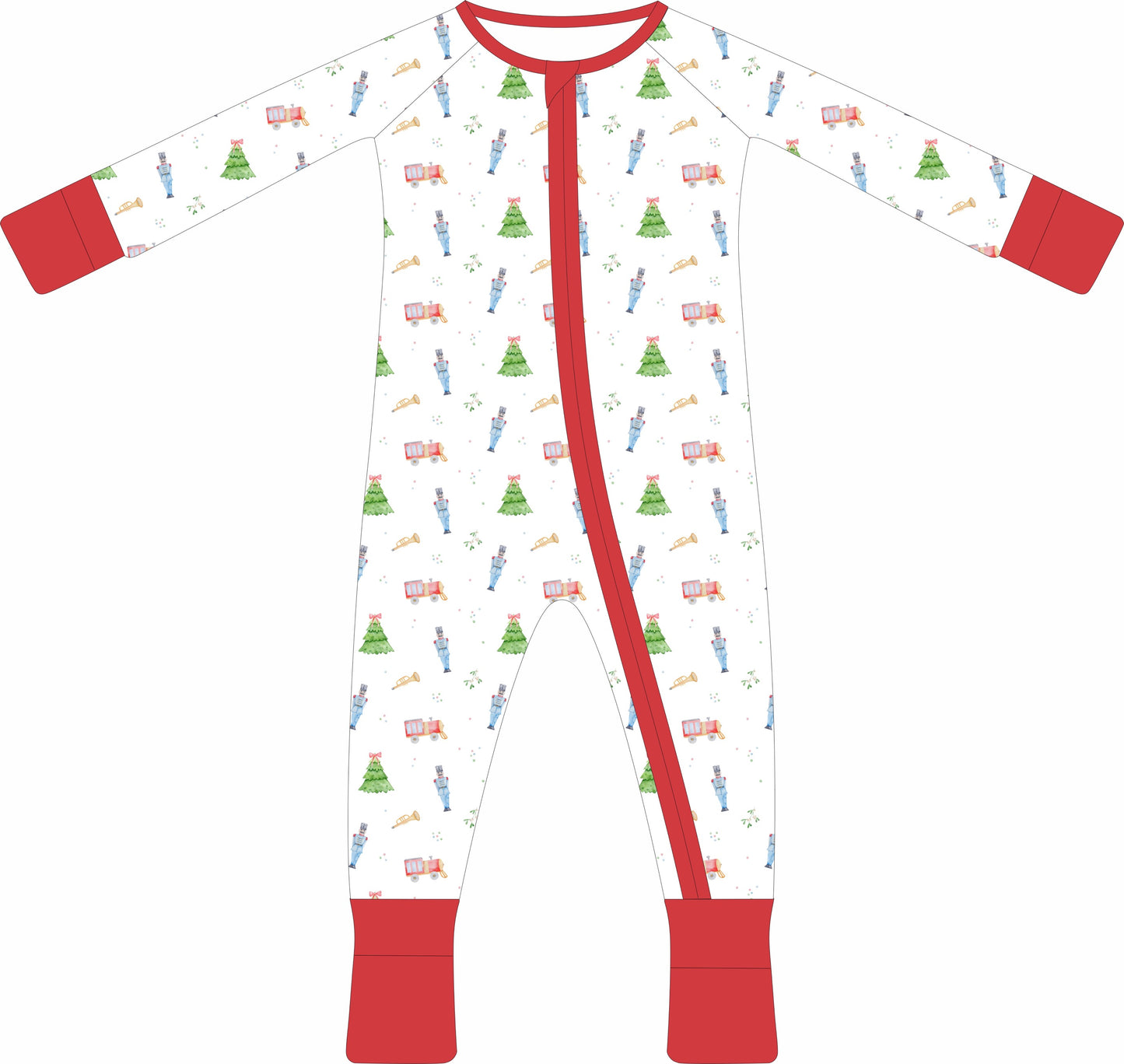 A Merry Toyland Zip Pajama