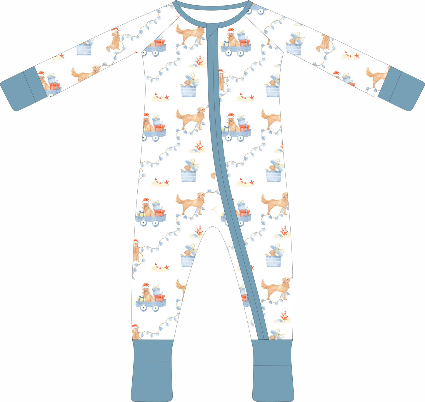 Coastal Claus Zip Pjs
