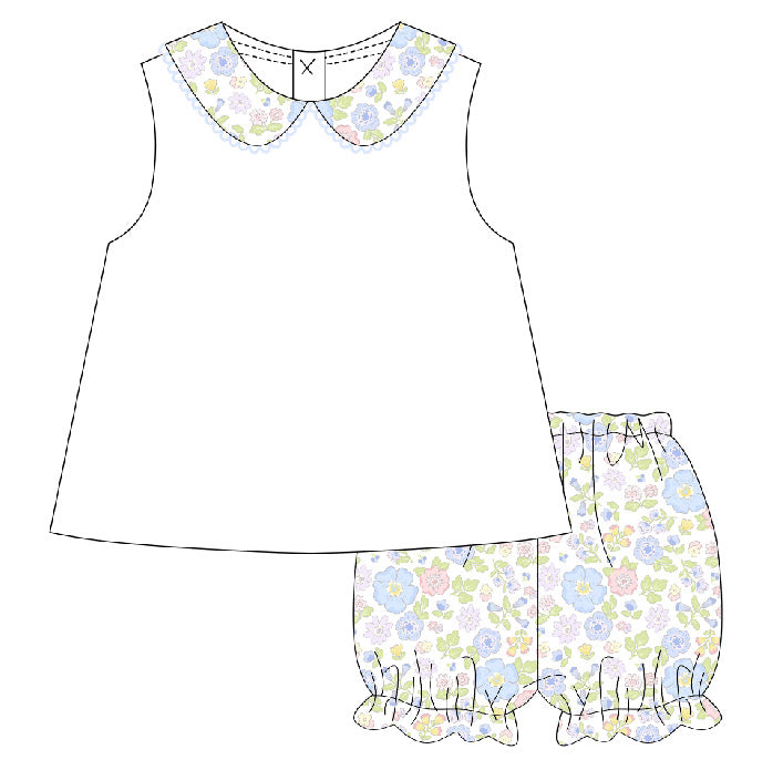 Anna Marie Collared Bloomer Set