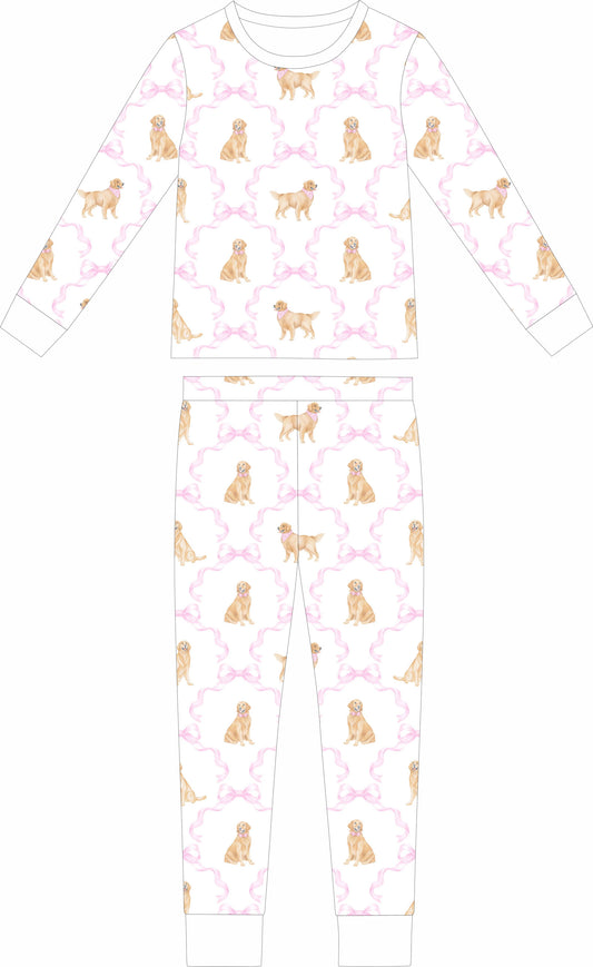 Golden Bows Long sleeve and long pants