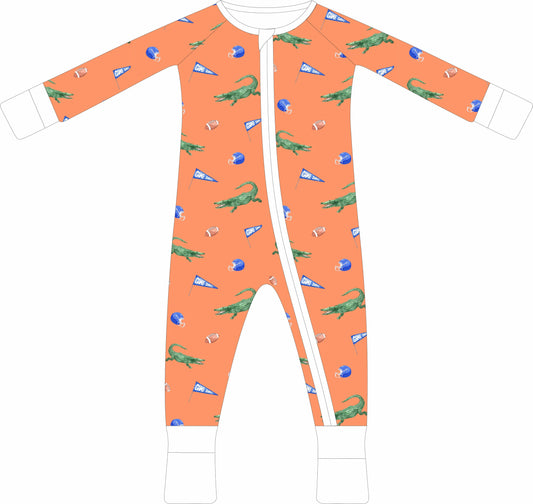 Gator Spirit Dreams Zip Pajama