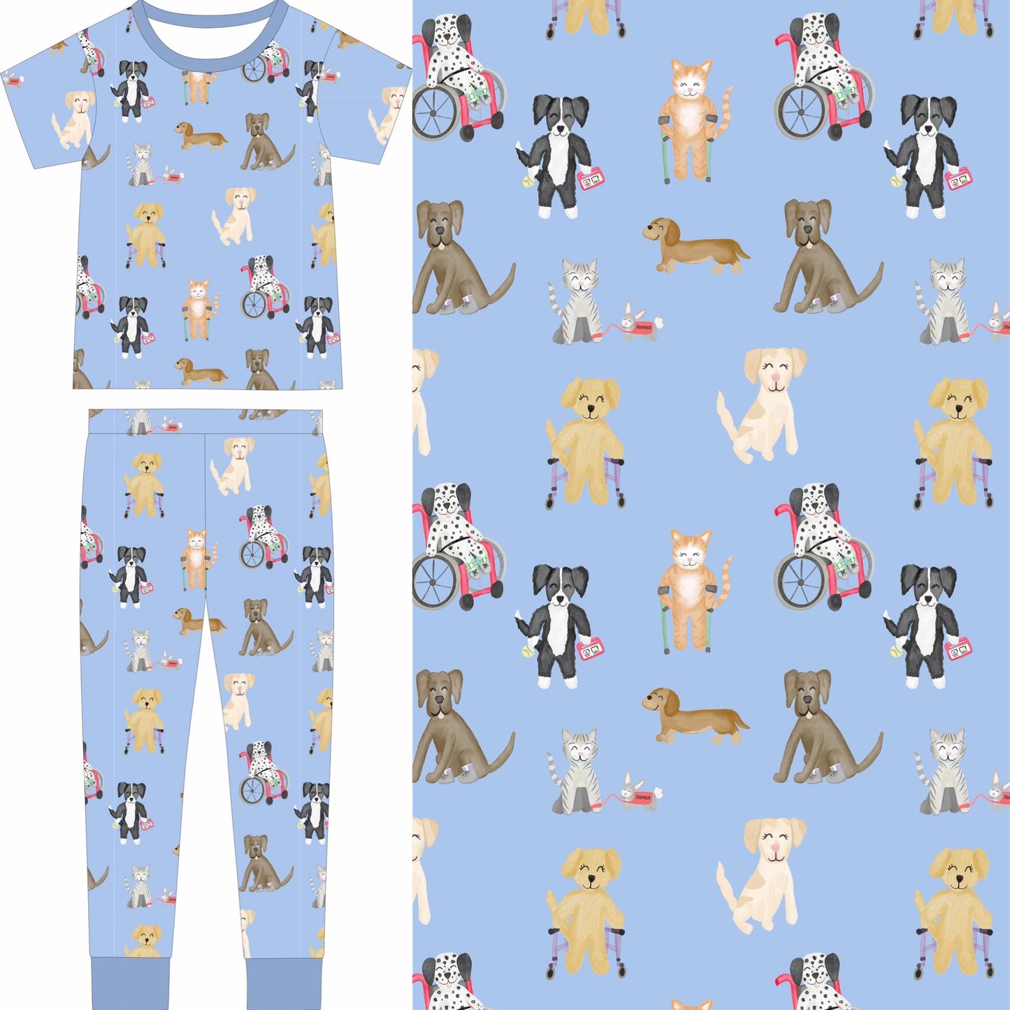 Pawsitive Together - Blue Two Piece Set