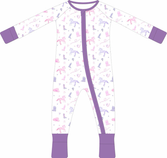 Willa’s Horse Haven Zip pajamas