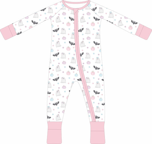 Girly Ghost - Zip pajamas