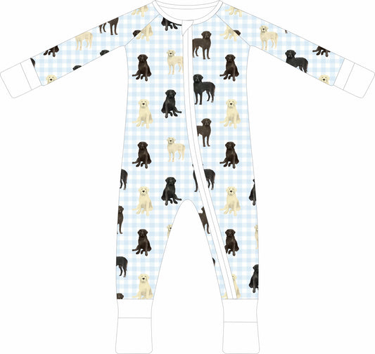 Labrador Dreams-Zip Pajama