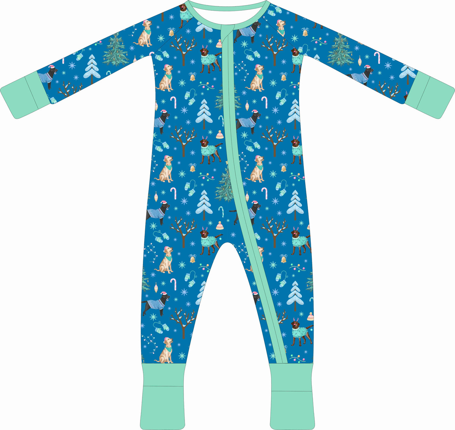 Snow Much Labs Zip Pjs