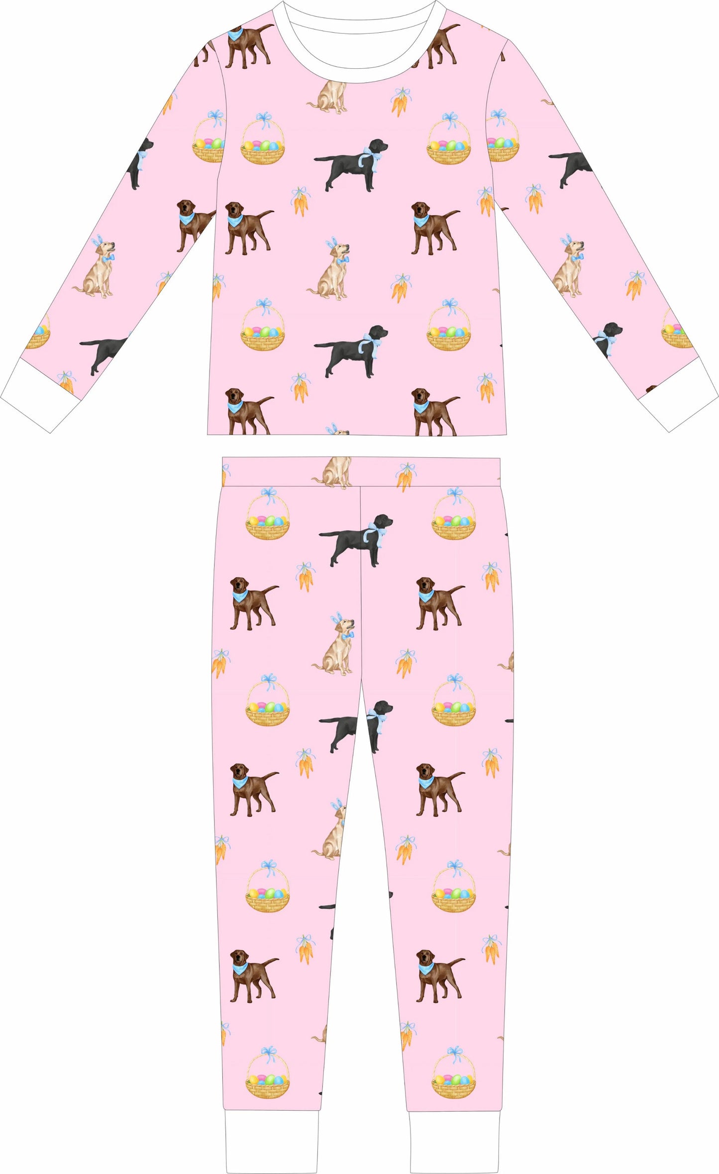 Easter Labs Long sleeve and long pants (pink)