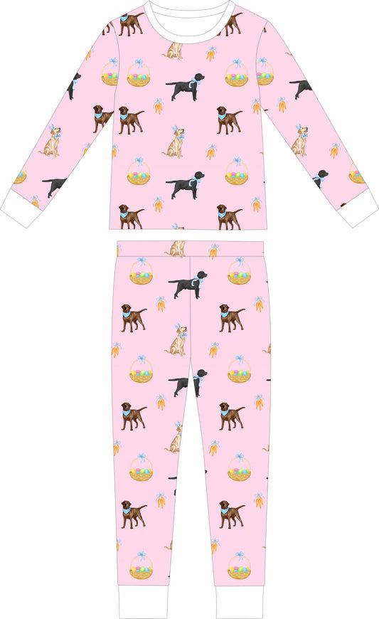 Easter Labs Long sleeve and long pants (pink)