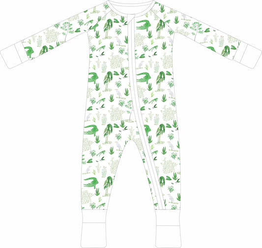 Croc Slumber- Zip Pajama