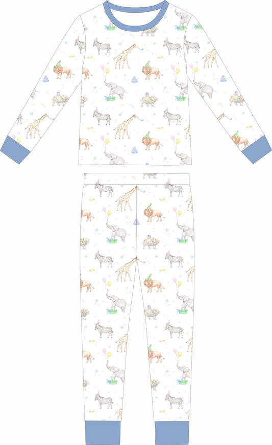 Party Animals (Blue) Long sleeve and long pants