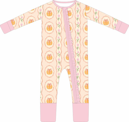 Pumpkin Spice Ruffle Zip