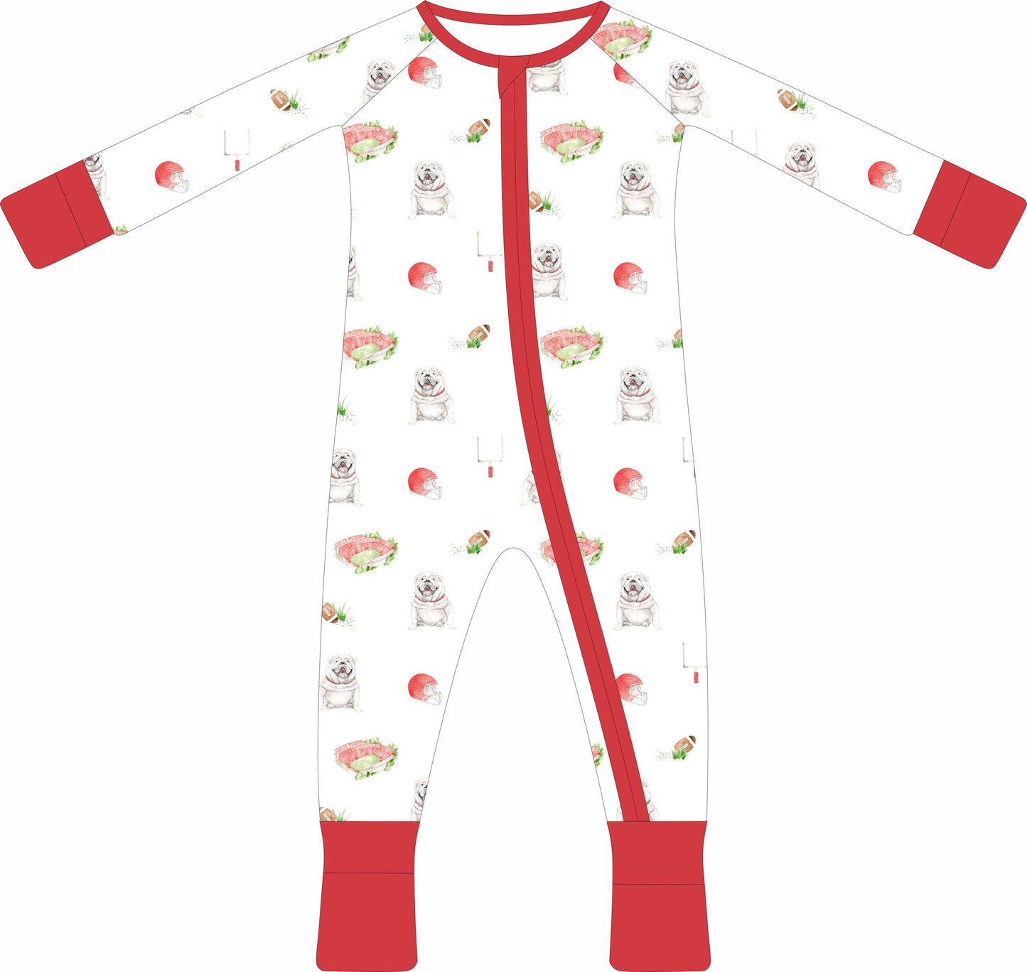 Gameday Zip pajamas