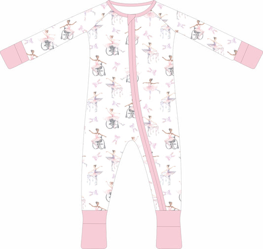 Ballet Dreams Zip Pajama