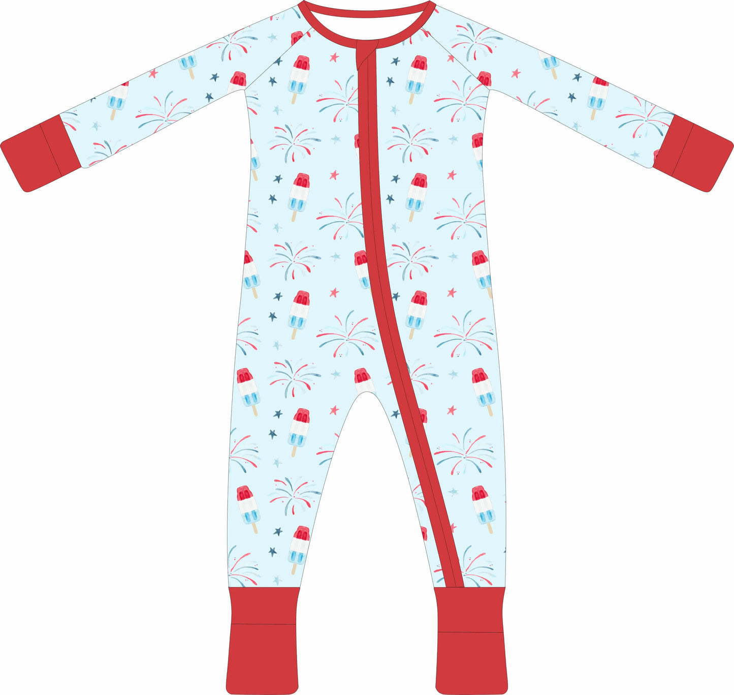 Fireworks Zip Pajama