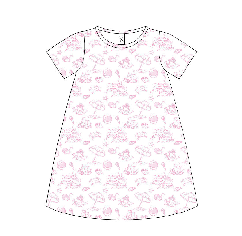 Seaside Tales Pink Play Dress