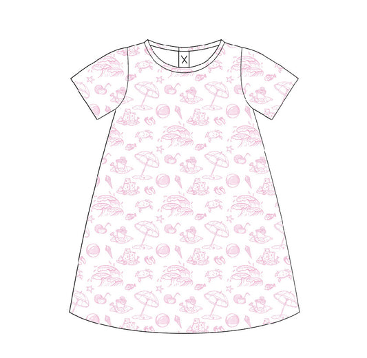 Seaside Tales Pink Play Dress