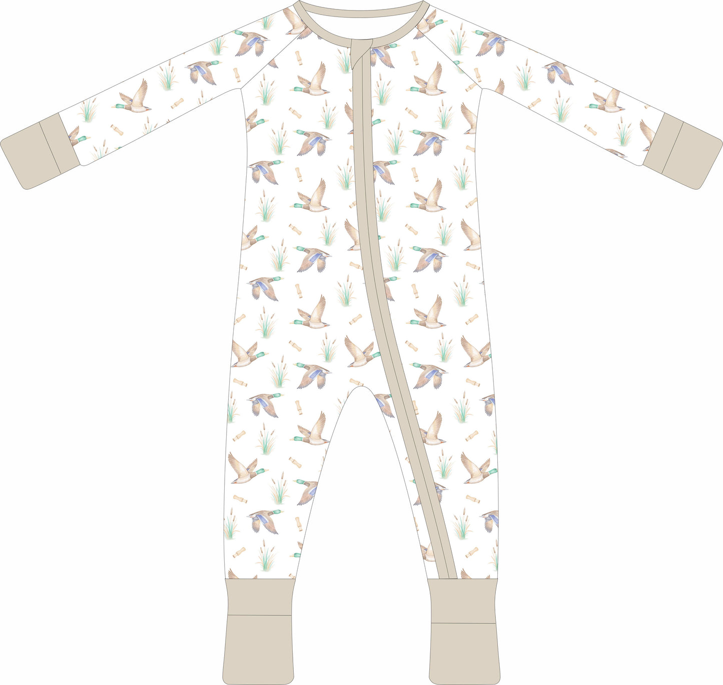 Mallard Dreams Zip Pajama