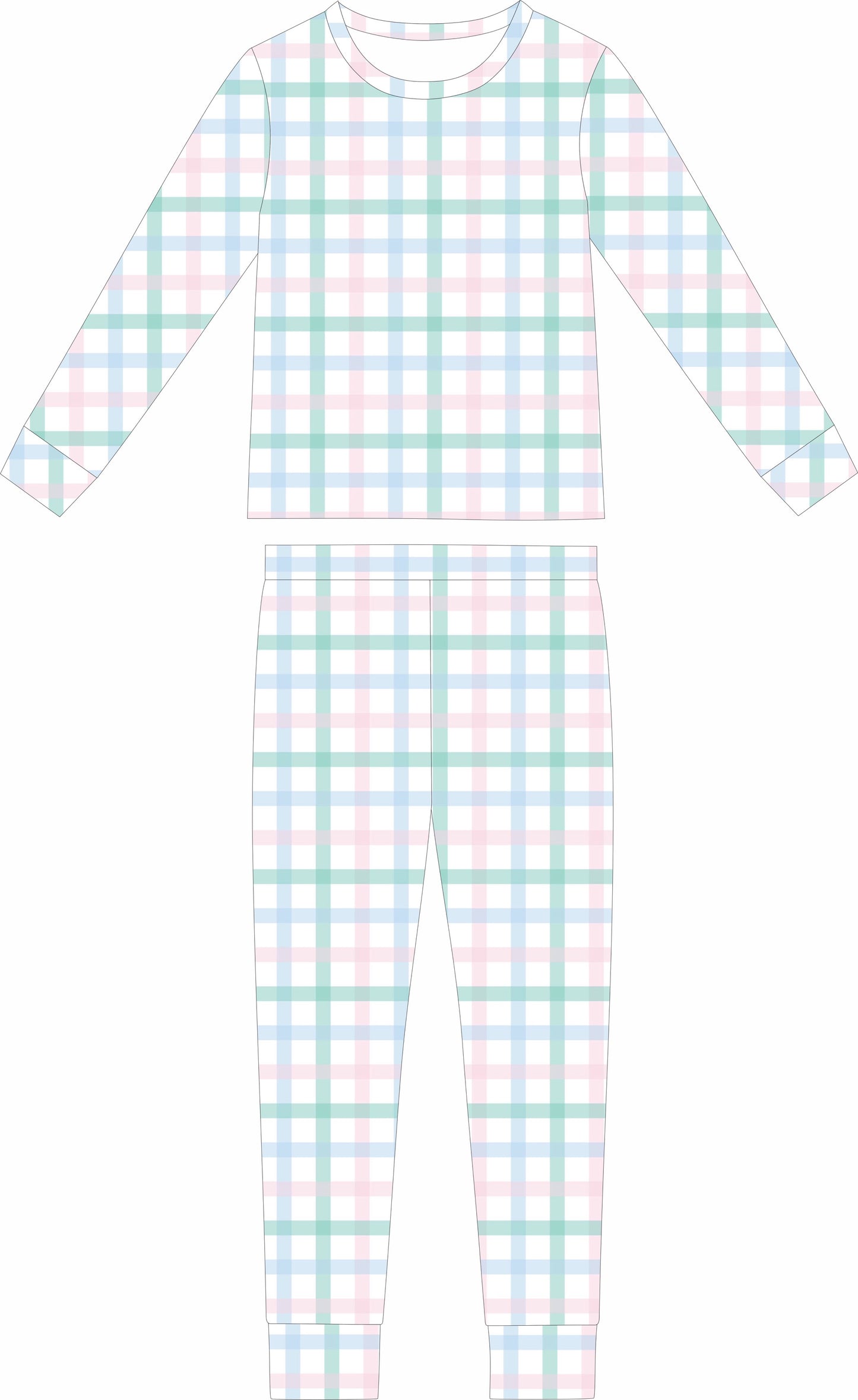 Rosemary Plaid Long Sleeve and Long Pants