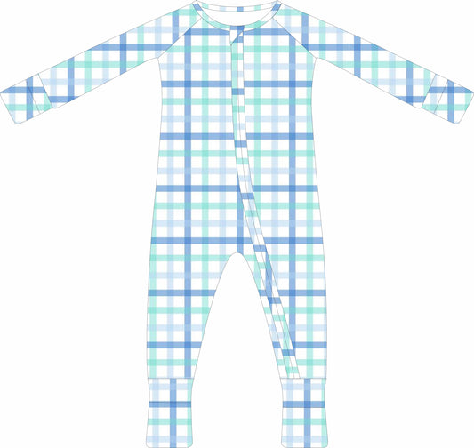 Hampton Plaid Zip Pajama