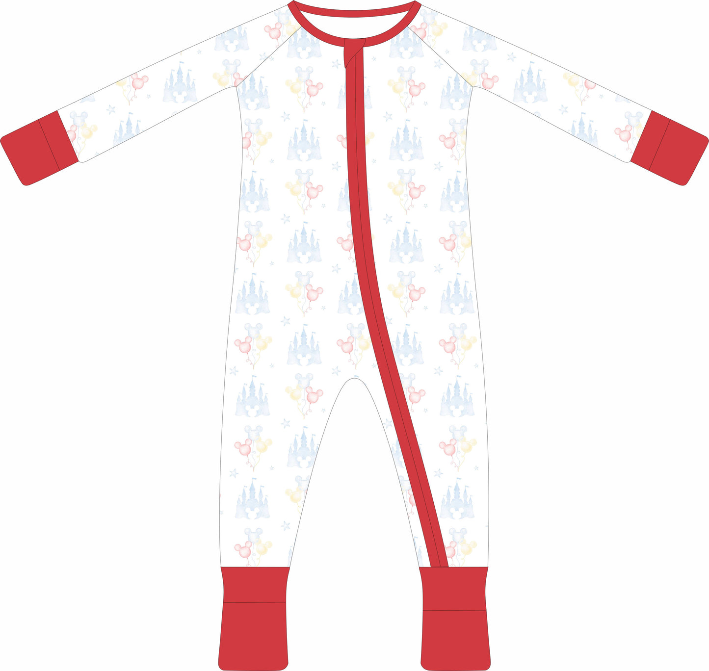 Magical Mouse Zip pajamas