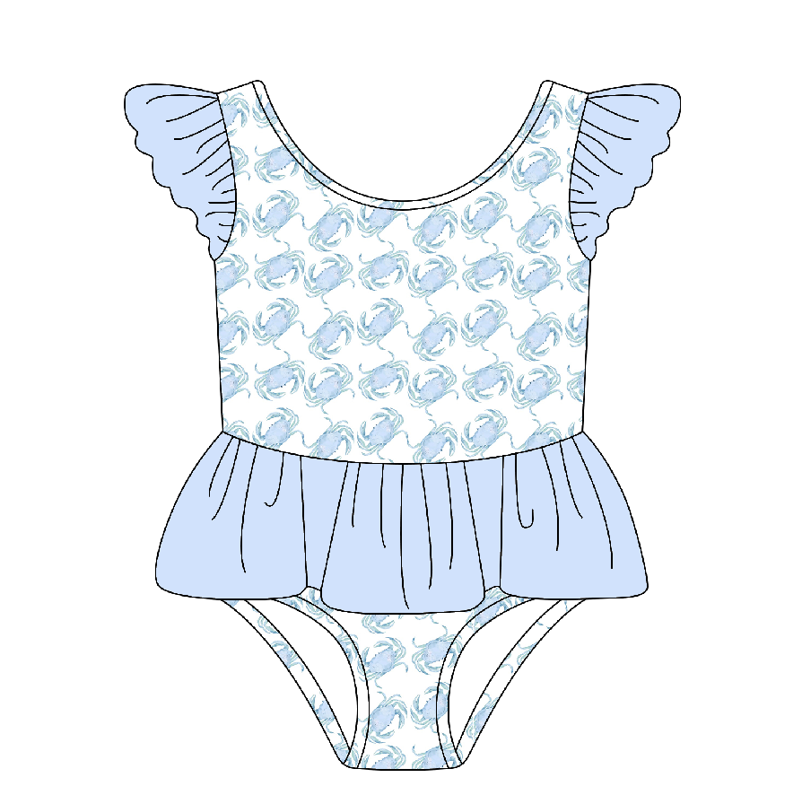 Crab Harbor One-Piece Swim