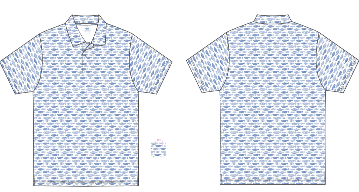 Blue Fish Performance Polo- Boys