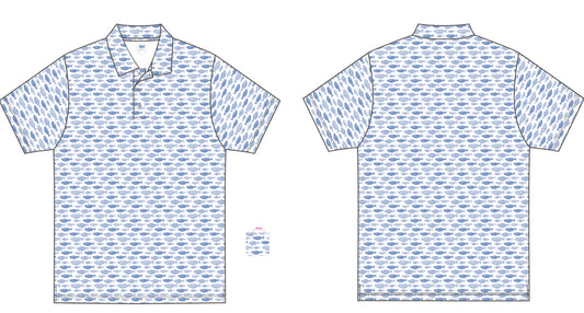 Blue Fish Performance Polo- Boys