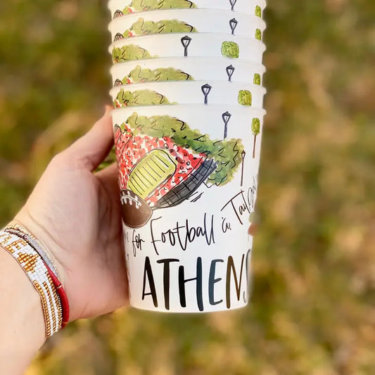 Athens ( Red and Black) Tailgating Cups